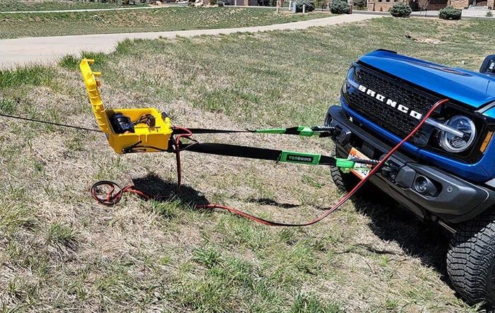 My portable "winch in a box" (better than nothing) creation