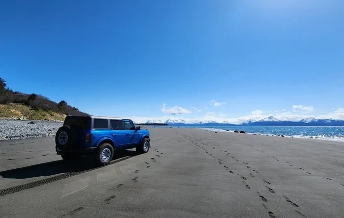 On the beach in Homer, Alaska
