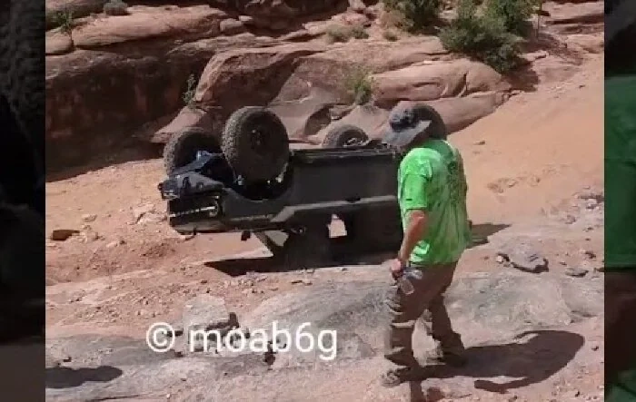 Bronco Rollover on Pritchett Canyon Moab