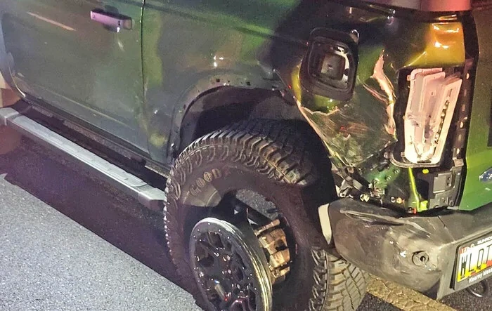 Hit by a Jeep running from police. Is this a total?