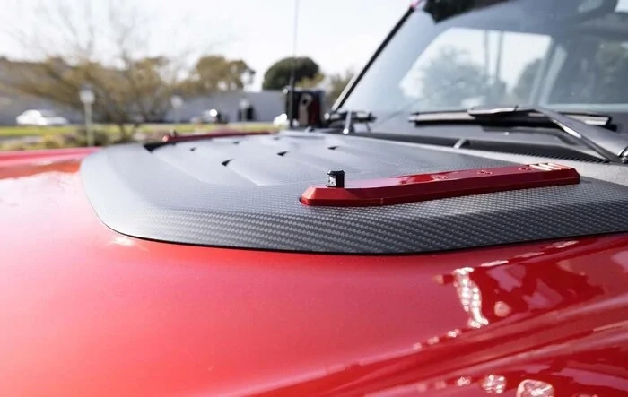 APG "Ram Air" Hood Trim w/ Heat Extractor in Carbon Fiber