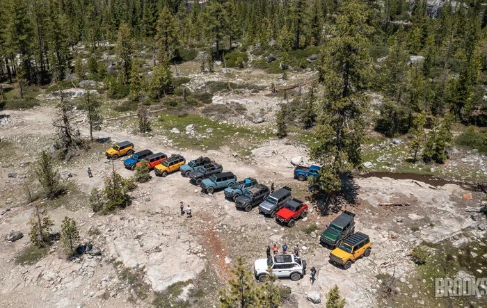 Our Bronco club adopted a trail up in the mountains - first trip to clean the trail and campsites..