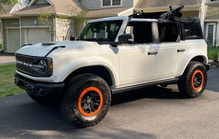 ADV Fenders + Ram Air Hood Install on White Bronco