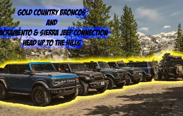 Broncos and Jeeps CAN get along!! 6X of each hit the trail together