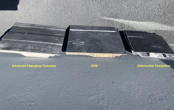 ADV Advanced Fiberglass Concepts Hardtop  -- Cross Section Look at Material & Construction
