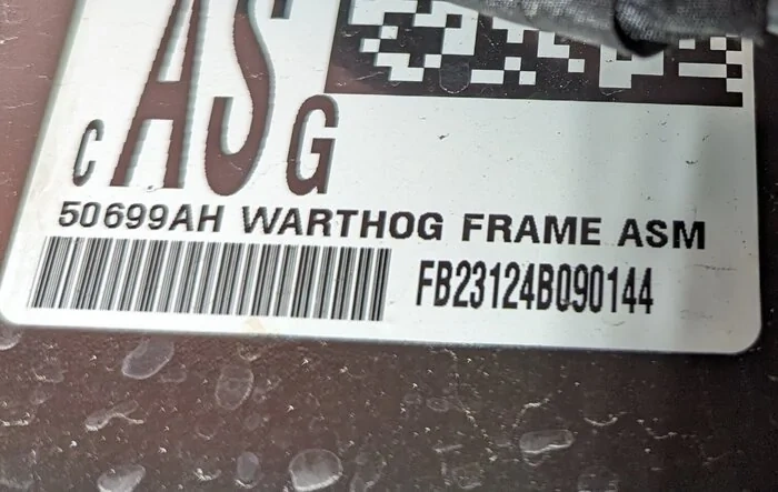 Found this little Warthog nugget in the Bronco Raptor today