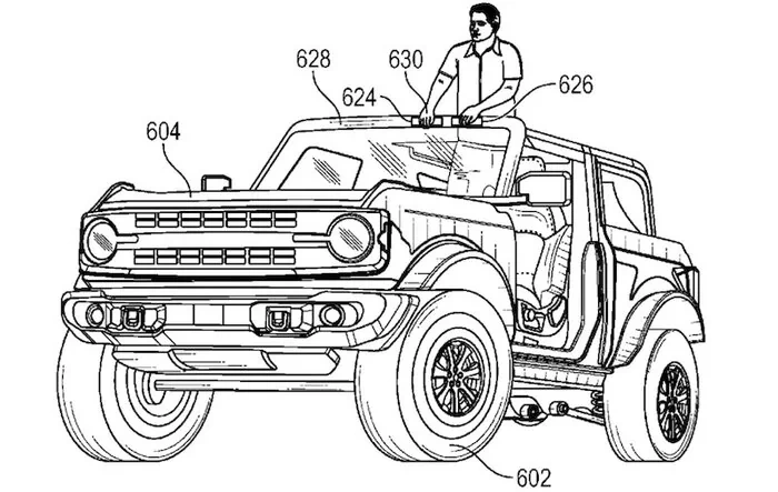 Ford Patents Offroad Driving While Standing Up in Bronco
