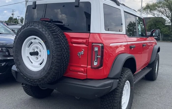 HERITAGE EDITION Bronco (Race Red) Spotted at Dealership