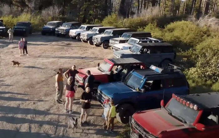 Boise Bronco Club Burgers and Broncos Event - 22 Broncos in attendance 19 on the trail ride!