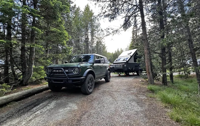 Yellowstone and Grand Teton with a popup camper.