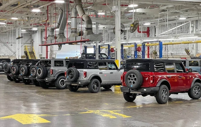 Estimated initial production capacities / constraints for 2024 Bronco