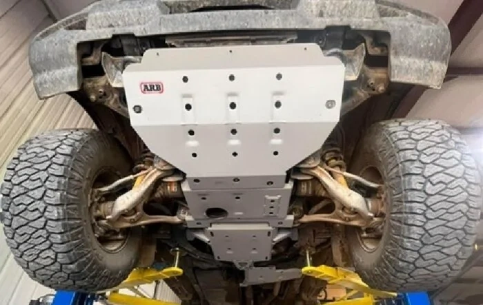 Forced armor upgrades: aluminum pan, ARB skid plates, Icon 3" lift