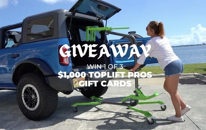 TOPLIFT PROS OCTOBER GIVEAWAY - WIN A $1,000 GIFT CARD