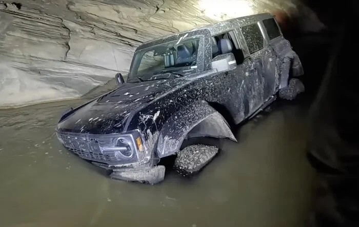 Flooded Bronco Raptor ... who did it?  Fab Rats Bronco Recovery