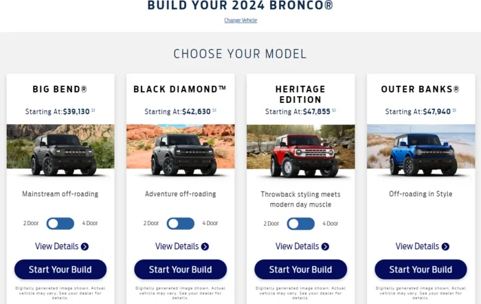 Build & Price: Base Model dropped for 2024, lowest model now starts at $39,130