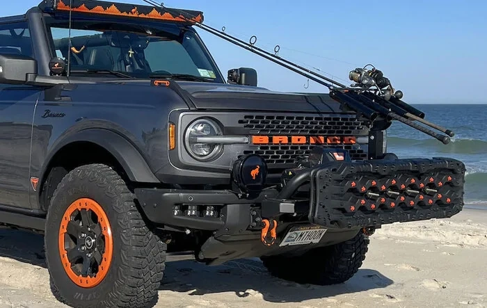 Finally a Front Hitch Receiver for the Bronco (High Winch Mount) by X-Rack