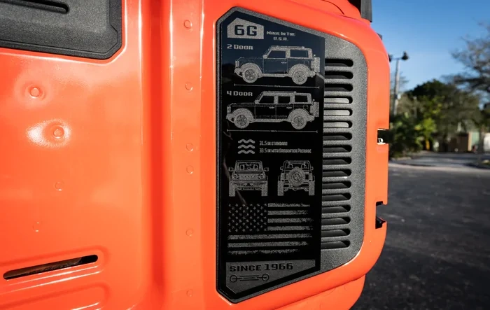 FINALLY Rear Tailgate Plate for All 2021+ 6G Broncos