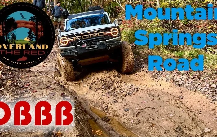 Bronco, 4Runner, & Tacoma on Mountain Springs Road in KY