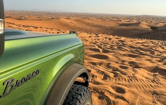 Dune bashing with the Bronco. Color me impressed!