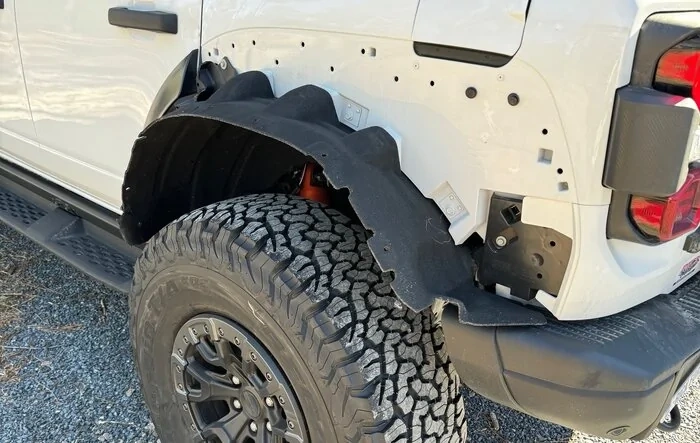 Bronco Raptor crash, protected by 37's and beadlock - bringing it home from MI