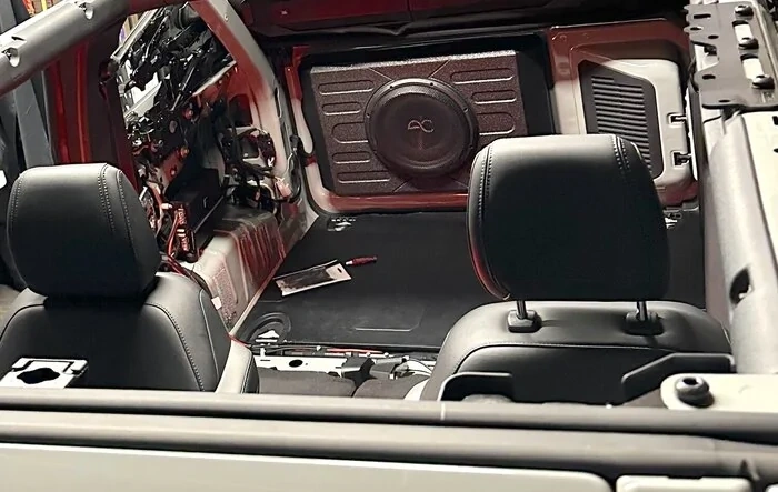 2022 Bronco Tailgate Subwoofer & Amplifier (Behind Cargo Area Panel) Installation