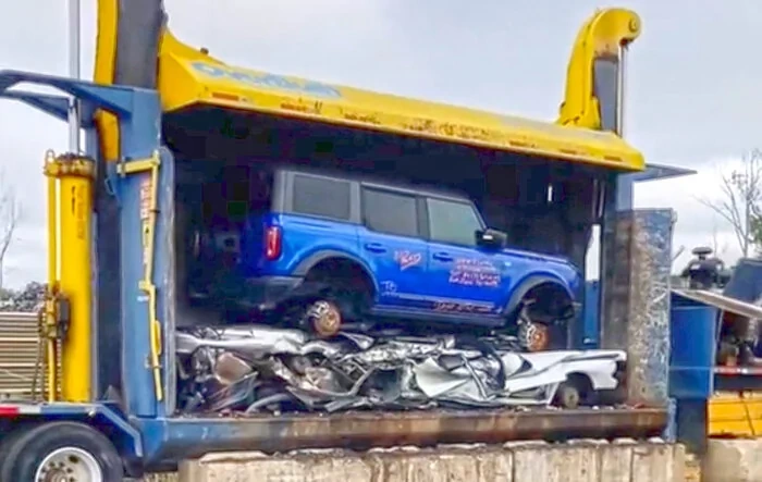 Flooded Bronco Meets Crusher