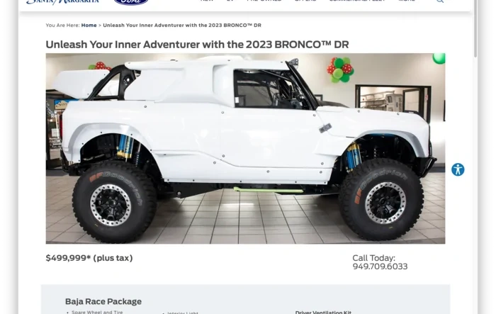 2023 Bronco DR for sale $500K USD 🤯