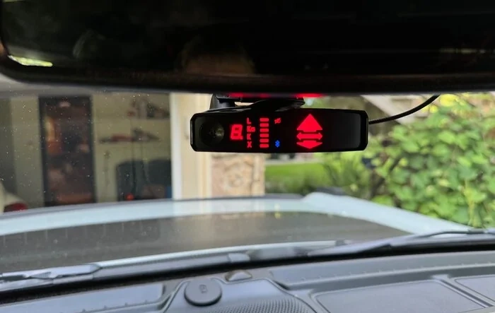 Valentine One radar detector installed today with BlendMount and MirrorTaps!