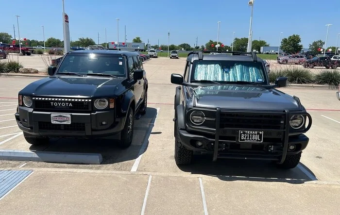 2024 Land Cruiser 250 (LC250) vs. Bronco Black Diamond 2DR  -- comparison photos & driving review