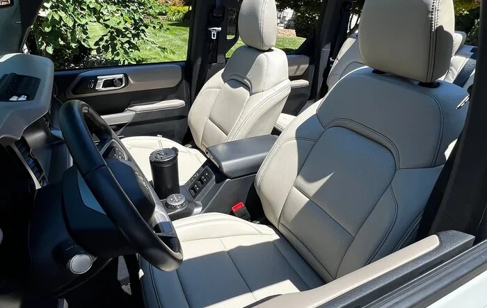 Katzkin Leather Seats (sand + black stitching) installed