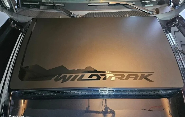 Wildtrak Ram Air Hood Graphic Installed