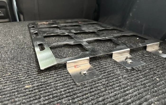 PACKOUT plate install w/rear seat delete