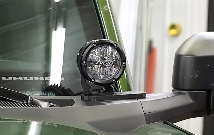New Product: A-Pillar (Ditch) Light Mount Brackets (Semi Flush Adjustable) for Bronco, Bronco Raptor and Everglades.. (Video)