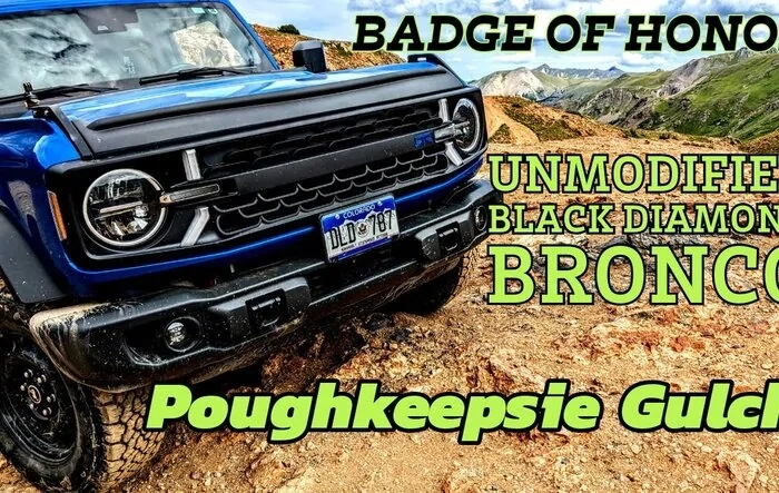 Putting a Bronco Black Diamond through the paces at Poughkeepsie Gulch, CO (Badge of Honor Trail)