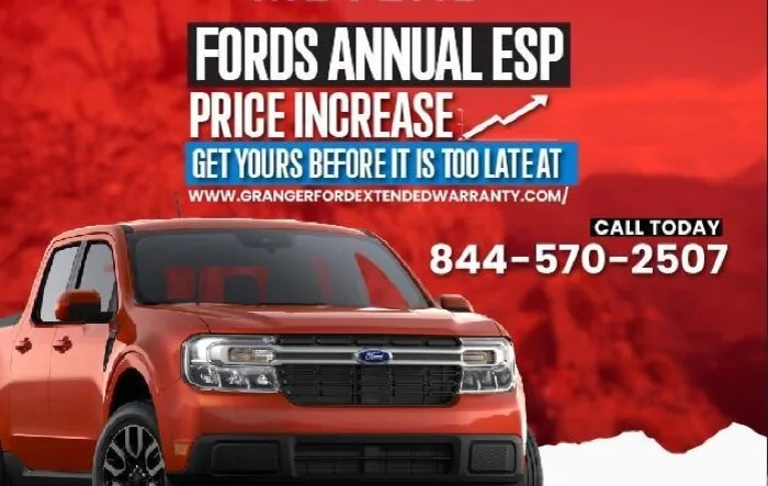 Attention: Ford’s Annual Price Increase on ESPs (Extended Service/Warranty Plans)! Get Yours @ Granger Ford Before It’s Too Late!