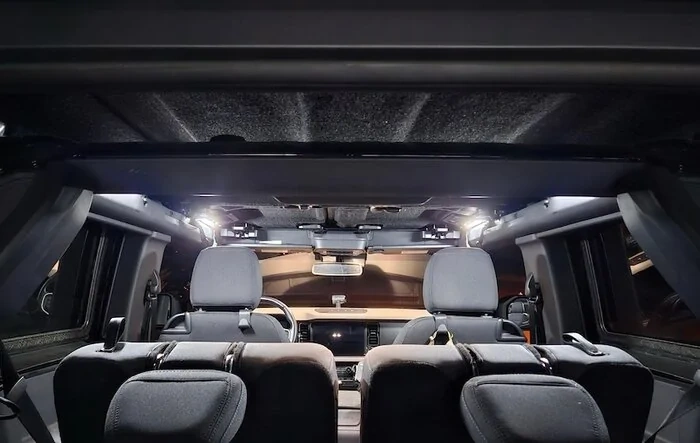 Interior Grab Handle Lights installed